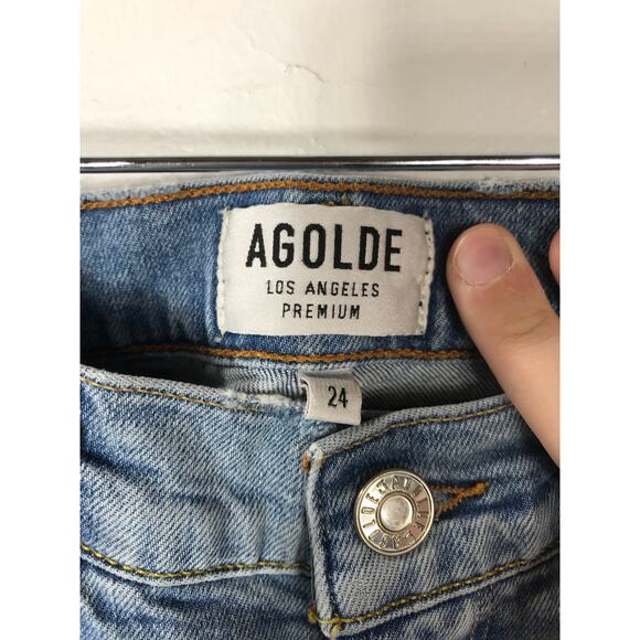 Agolde Sophie Denim Jeans Size 24 - Picture 4 of 13